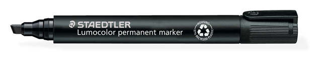 Viltstift Staedtler Lumocolor 350 permanent schuin zwart