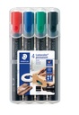Viltstift Staedtler Lumocolor 350 permanent schuin assorti 4 stuks