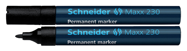 Marqueur permanent Schneider Maxx 230 ogive 1-3mm noir