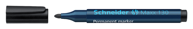 Permanent marker Schneider Maxx 130 rond 1-3mm zwart