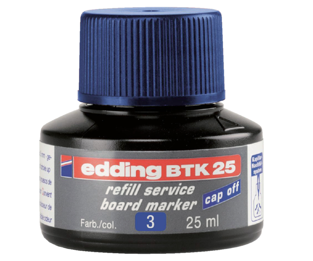 Viltstiftinkt edding BTK25 voor whiteboard blauw