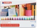 Fineliner edding 1200 fijn assorti blik à 20 stuks