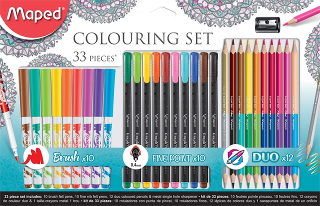 Feutre Maped Colouring set 33 pièces assorti