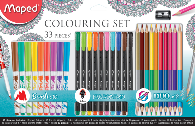 Feutre Maped Colouring set 33 pièces assorti