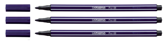 Feutre STABILO Pen 68/22 Medium bleu prusse