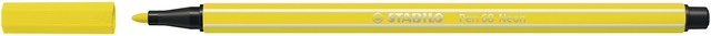 Viltstift STABILO Pen 68/024 medium neon geel