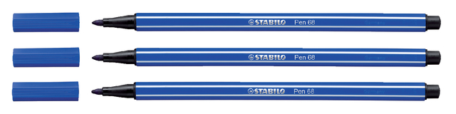 Feutre STABILO Pen 68/32 Medium bleu foncé