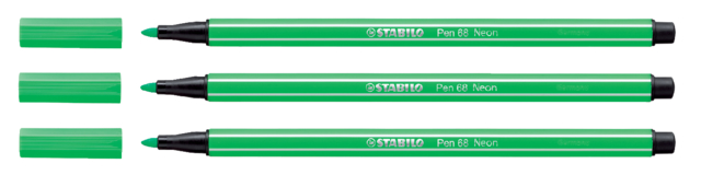 Feutre STABILO Pen 68/033 Medium néon vert