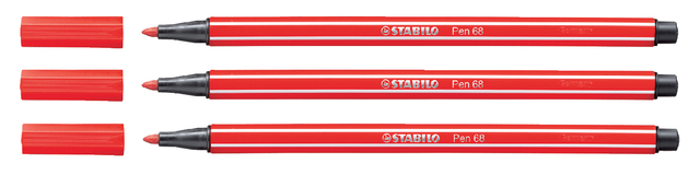 Feutre STABILO Pen 68/48 Medium rouge carmin