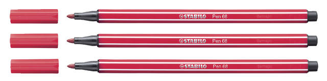 Feutre STABILO Pen 68/50 Medium rouge foncé
