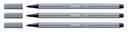 Viltstift STABILO Pen 68/96 medium donkergrijs