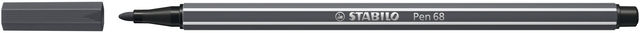 Feutre STABILO Pen 68/97 Medium gris très foncé