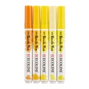Brushpen Talens Ecoline set à 5 stuks geel