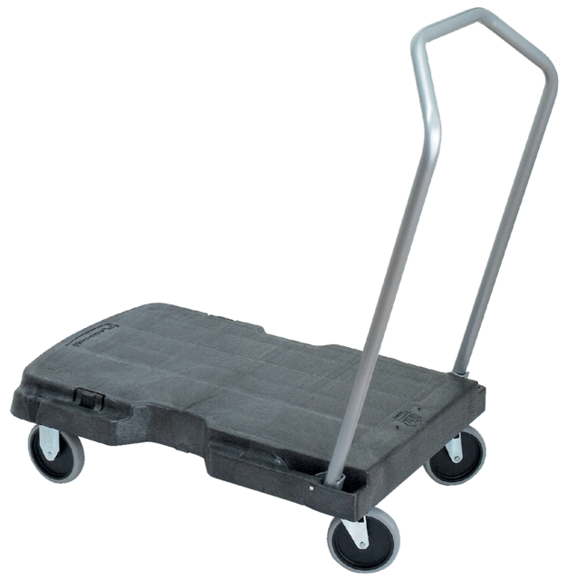 Transportkar Rubbermaid Triple Trolley inklapbaar 225kg zwart