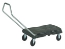 Chariot de transport Rubbermaid Triple Trolley pliable 225kg noir