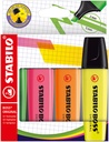 Surligneur STABILO BOSS Orginal 70/4 assorti étui 4 pièces