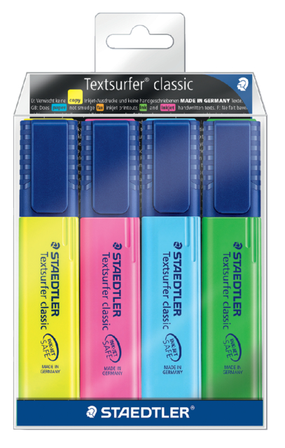 Surligneur Staedtler Textsurfer 364 assorti 4 pièces