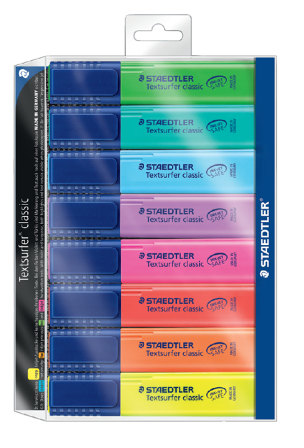 Surligneur Staedtler 364 Textsurfer assorti 8 pièces