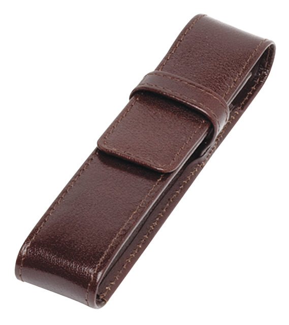 Etui stylos 321 cuir de Buffle 1 case brun