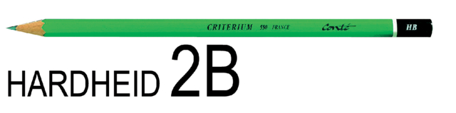 Potlood Bic Criterium 550 zeshoekig 2B