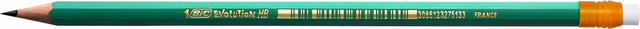 Crayon BIC Evolution ECOlutions 655 hexagonal HB avec embout gomme