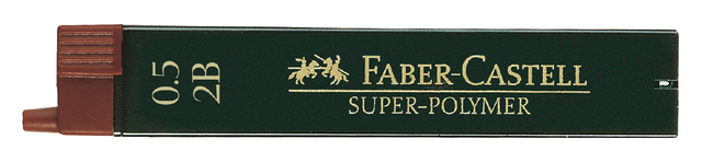 Mine Faber-Castell 2B 0,5mm Super-polymer tube 12 mines