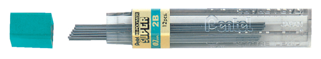 Mine Pentel 2B 0,7mm noir tube 12 mines