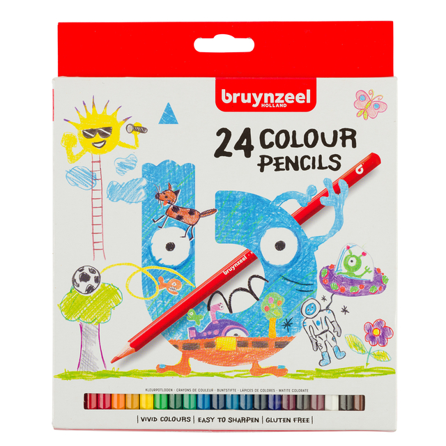 Kleurpotloden Bruynzeel Kids assorti 24 stuks