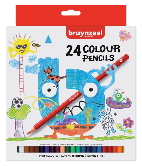 Kleurpotlood Bruynzeel Kids set á 24 stuks assorti