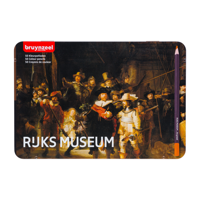 Kleurpotloden Bruynzeel Rijksmuseum Rembrandt van Rijn ass blik à 50st