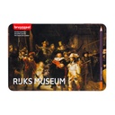 Crayon de couleur Bruynzeel Rijksmuseum Rembrandt van Rijn boîte métal 50 couleurs