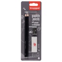 Crayon graphite Bruynzeel Teens HB avec gomme et taille-crayon blister 4 pièces