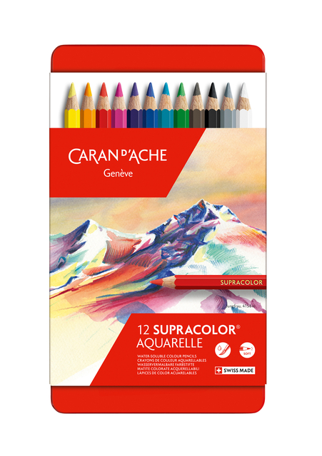Kleurpotloden Caran d'Ache Supracolor 12 stuks assorti