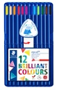 Crayon de couleur Staedtler Ergosoft triangulaire 12 pièces assorti