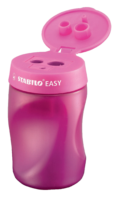 Taille-crayon STABILO Easy 4502 3-en-1 droitier rose