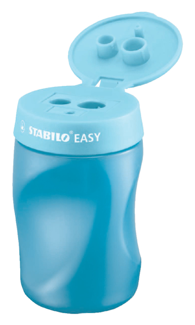 Puntenslijper STABILO Easy 4502 3 in 1 rechtshandig blauw