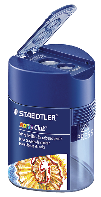 Taille-crayon Staedler Noris double avec réservoir boîte