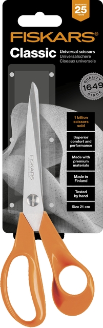 Ciseaux Fiskars Classic universel 21cm orange
