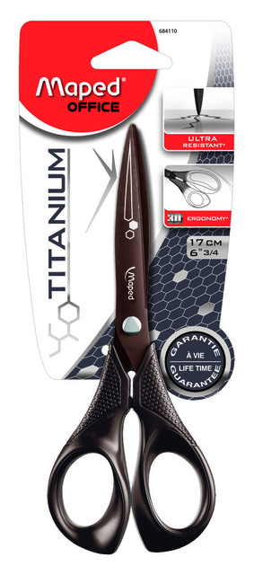 Schaar Maped Titanium 17cm zwart