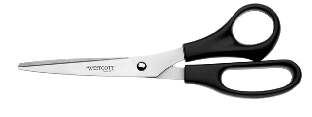 Kantoorschaar Westcott 210mm met kunststof grip rvs