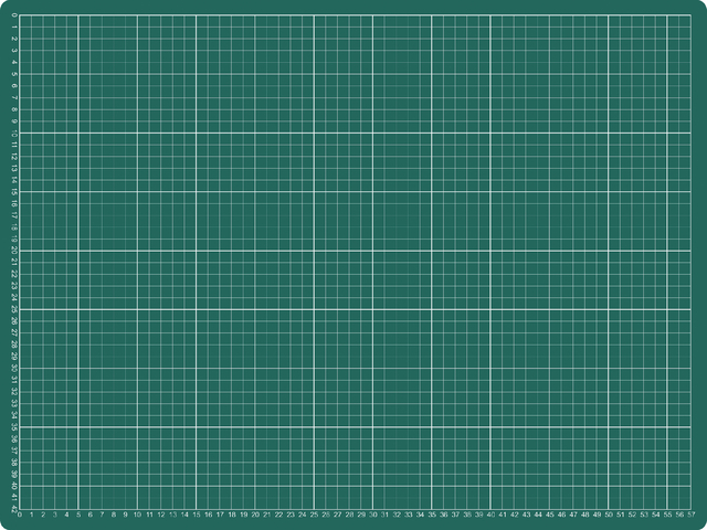 Tapis de coupe A2 600x450mm vert