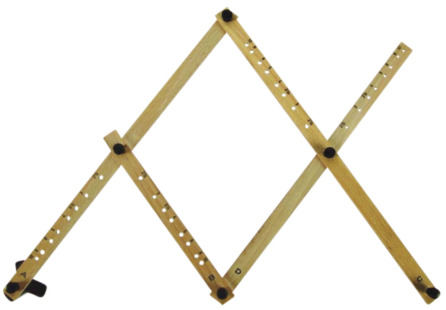 Pantographe Rumold P4 Bois dur 34cm vernis gris