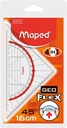 Equerre géométrique Maped Geo-Flex 16cm transparent
