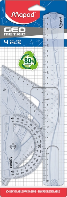 Kit de traçage Maped Geometric 4 pièces