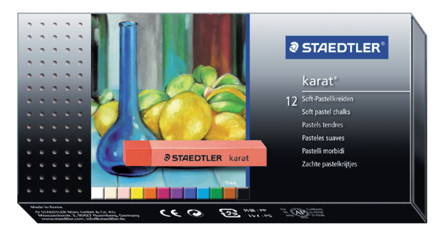 Craie pastel Staedtler Karat douce assorti 12 pièces