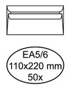 Envelop Quantore bank EA5/6 110x220mm zelfklevend wit 50 stuks
