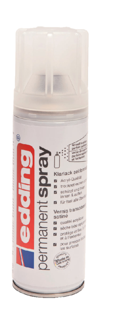 Spray Vernis edding 5200 Permanent Blanc Brillant