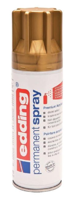 Spray peinture Permanent edding 5200 Or Précieux Mat