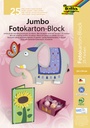 Carton photo Folia 24x34cm 300g 25 feuilles jumbo assorti