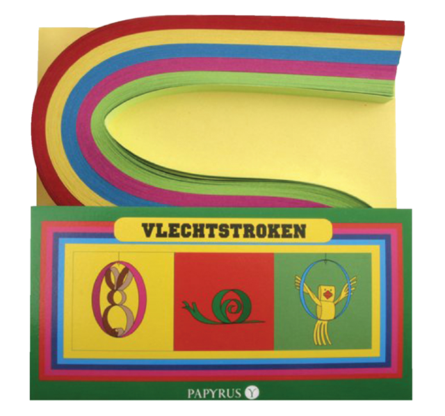 Vlechtstroken Kreatief 1.5x48cm assorti 200 stuks